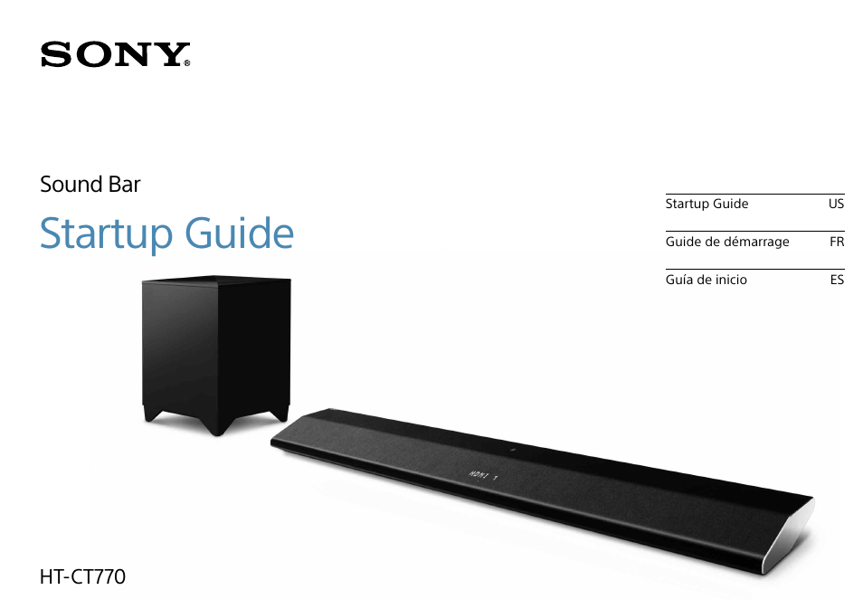 Sony HT-CT770 User Manual | 16 pages