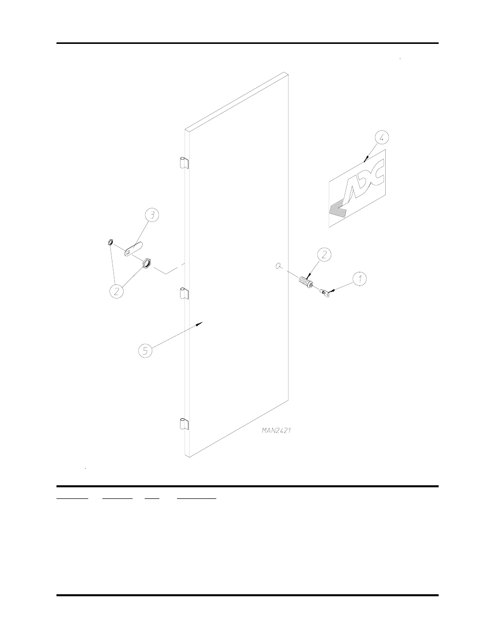 Left control door assembly | American Dryer Corp. AD-410 User Manual | Page 19 / 72