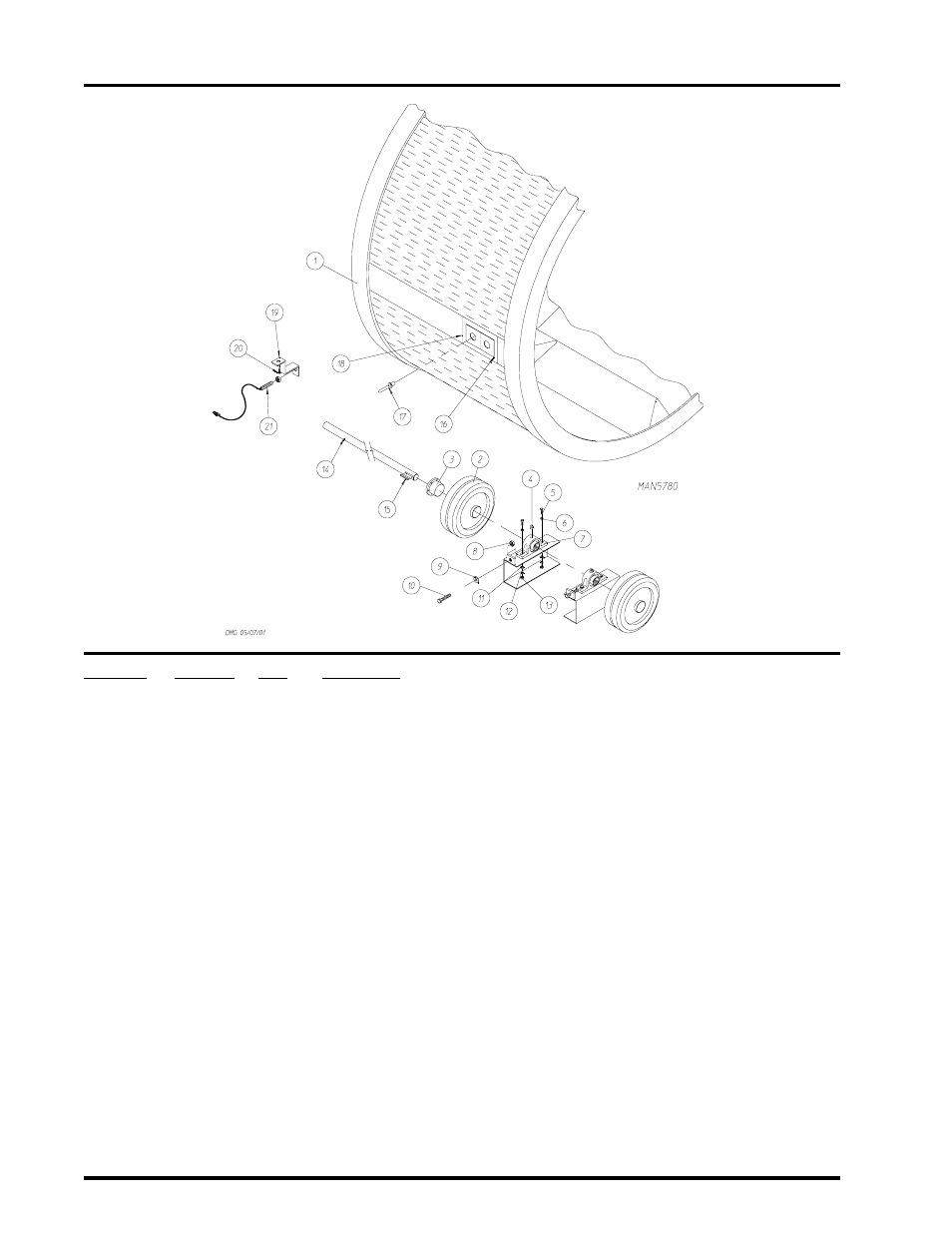 Basket (tumbler) and idler shaft assembly | American Dryer Corp. AD-410 User Manual | Page 30 / 72