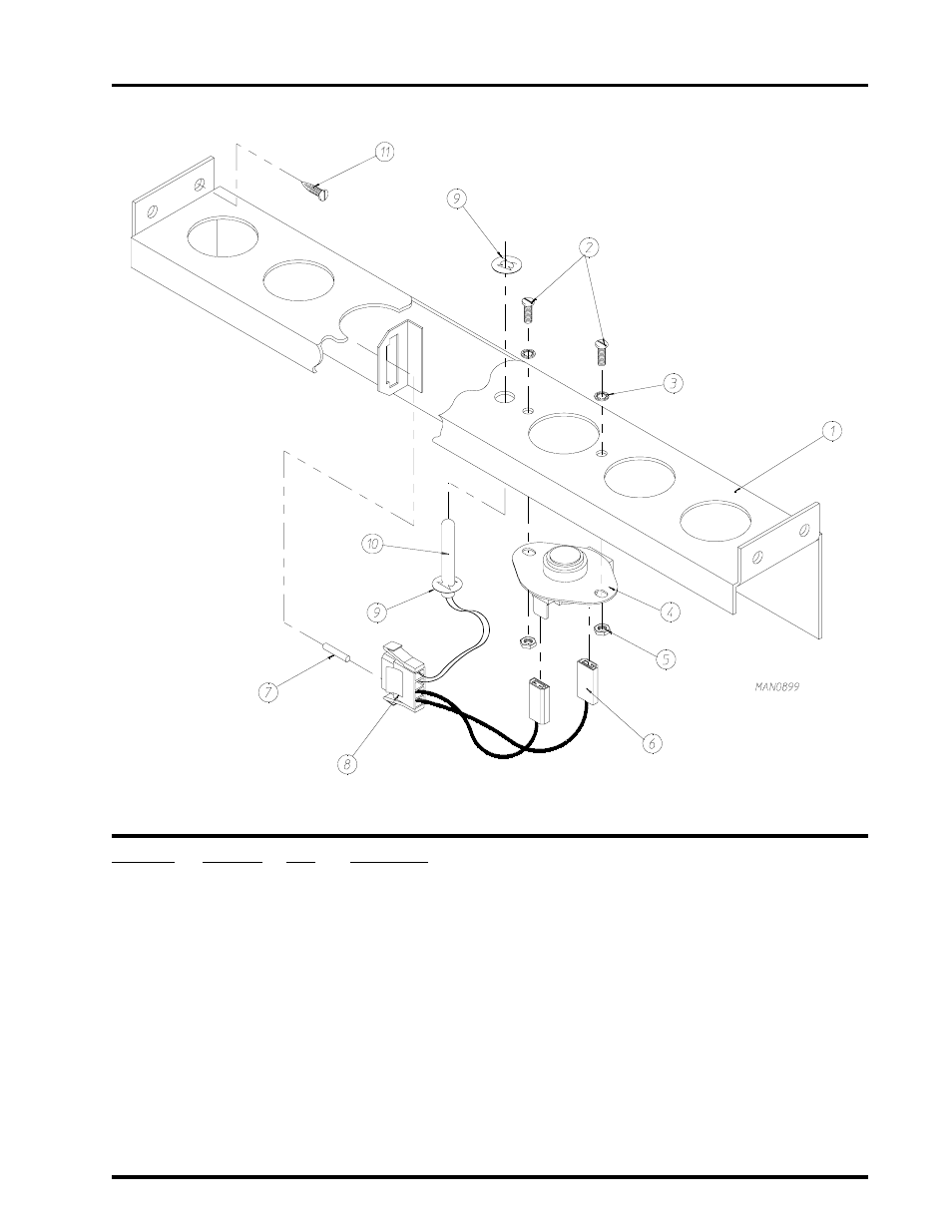 Temperature sensor bracket assembly | American Dryer Corp. AD-410 User Manual | Page 33 / 72