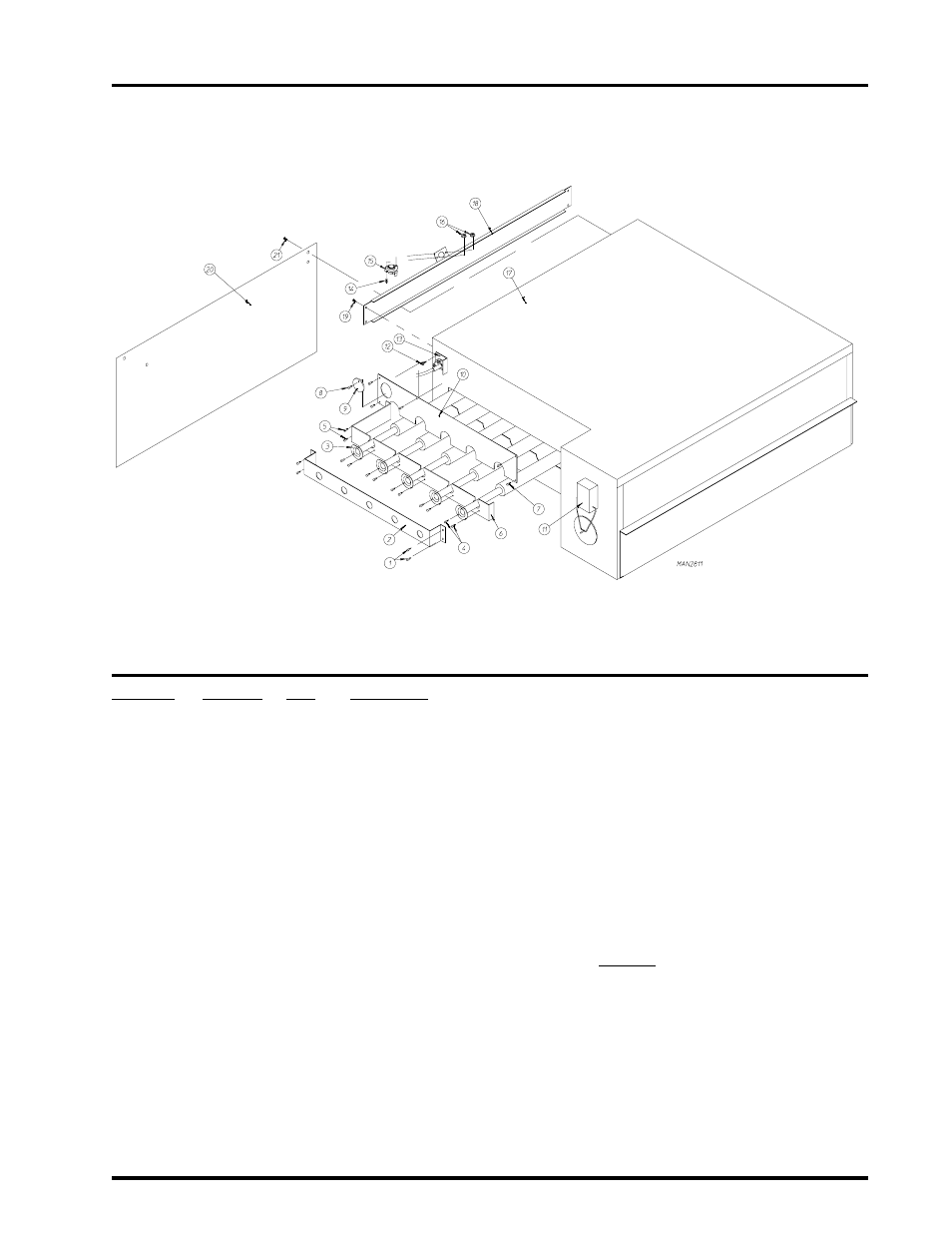 Rear burner box assembly | American Dryer Corp. AD-410 User Manual | Page 41 / 72