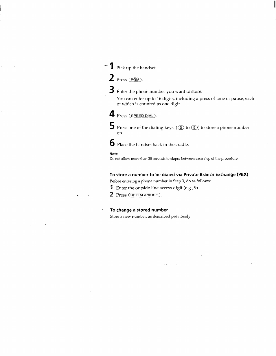 To change a stored number | Sony IT-B9 User Manual | Page 12 / 28