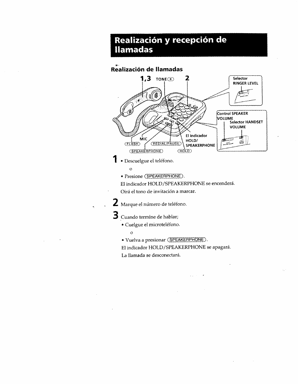 Realización y recepción de llamadas, Realización de llamadas | Sony IT-B9 User Manual | Page 22 / 28