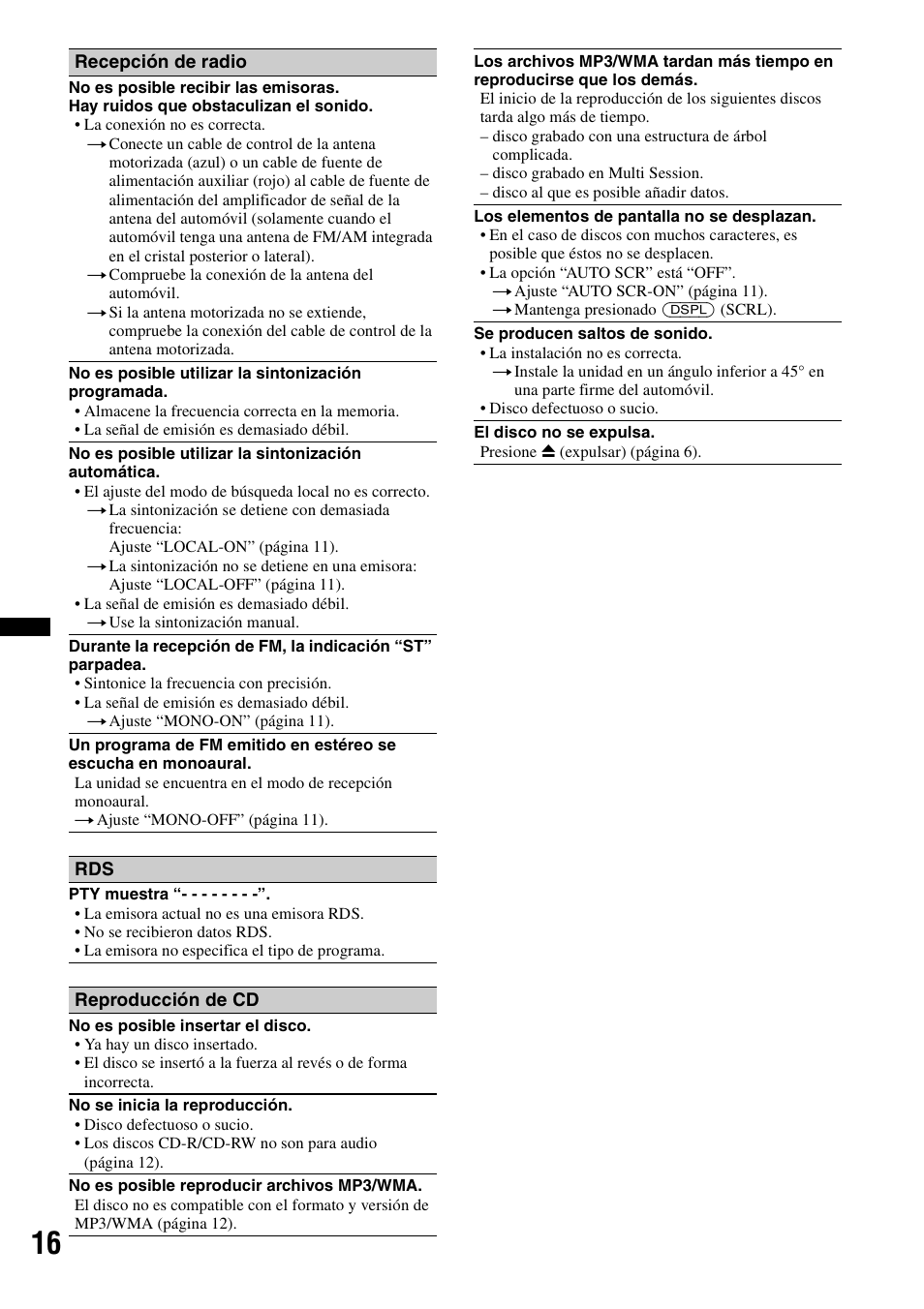 Sony CDX-GT25MPW User Manual | Page 32 / 36
