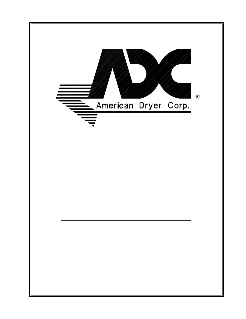 American Dryer Corp. AD-75THS User Manual | 49 pages