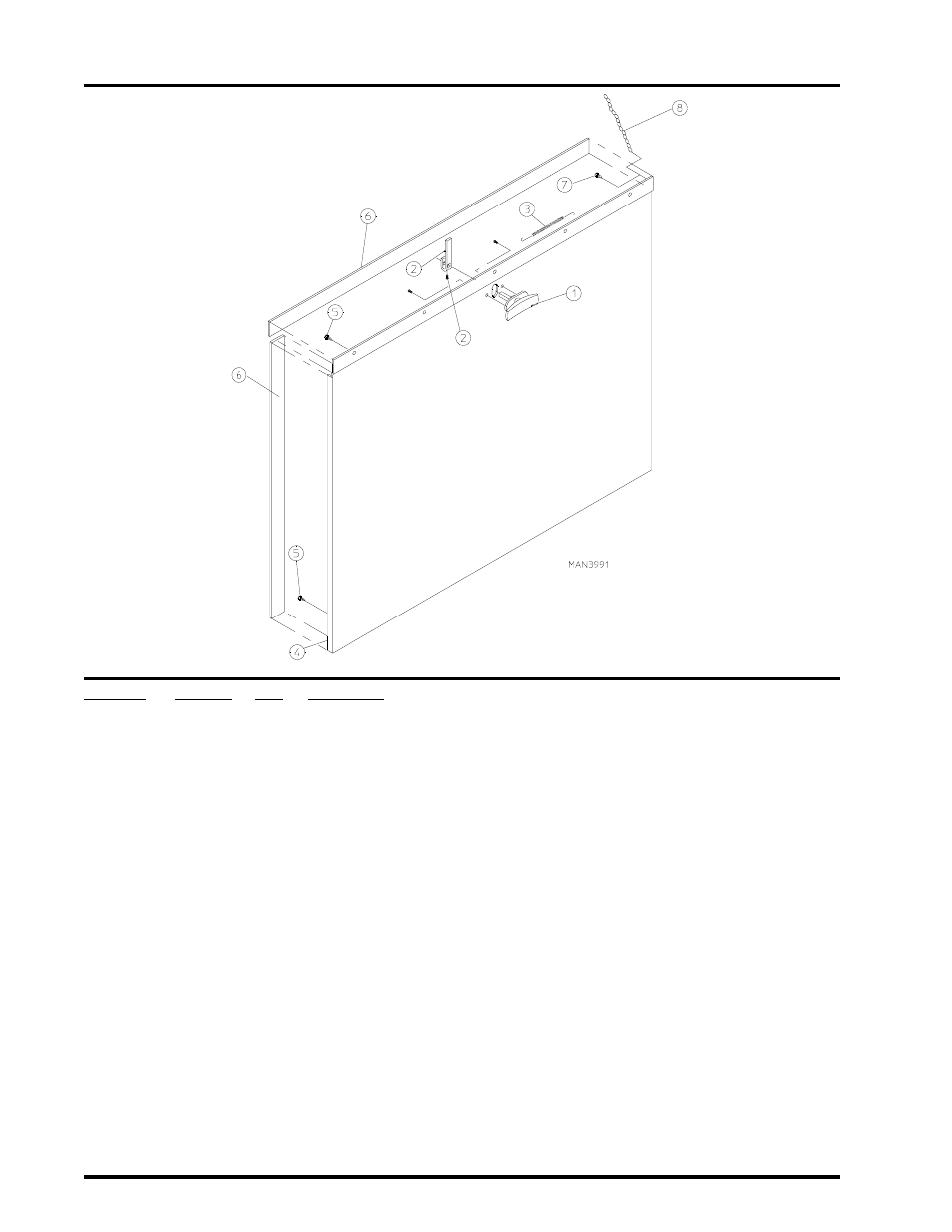 Drop lint door assembly without trim | American Dryer Corp. AD-75THS User Manual | Page 18 / 49