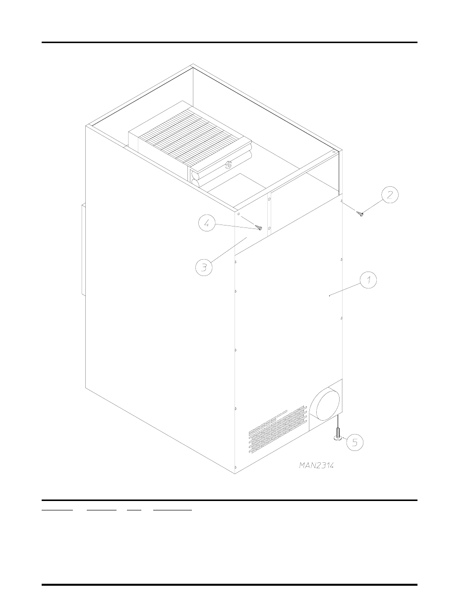 Back guard assembly, For steam models only | American Dryer Corp. AD-75THS User Manual | Page 44 / 49