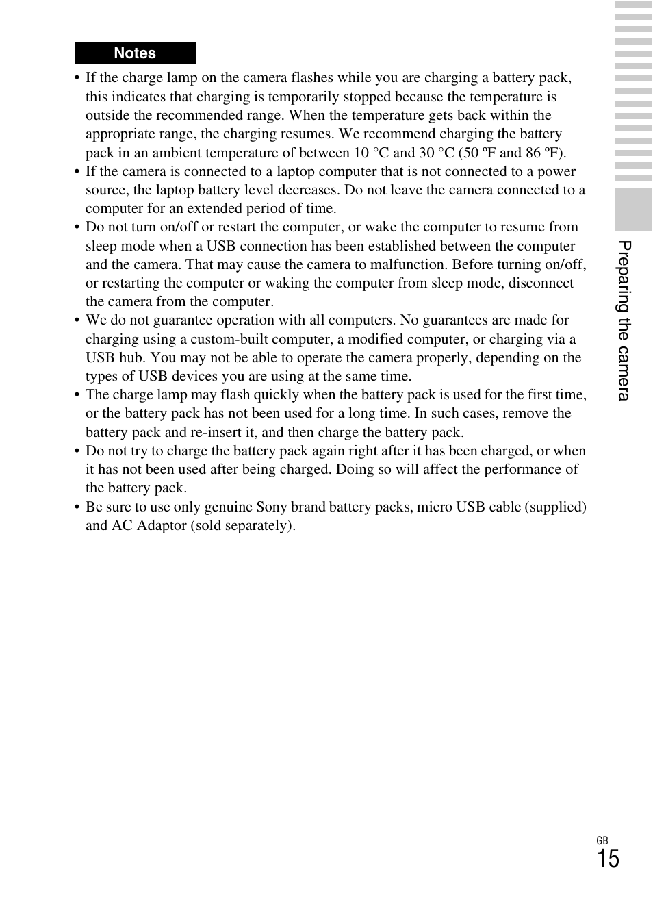 Sony ILCE-3000 User Manual | Page 15 / 92