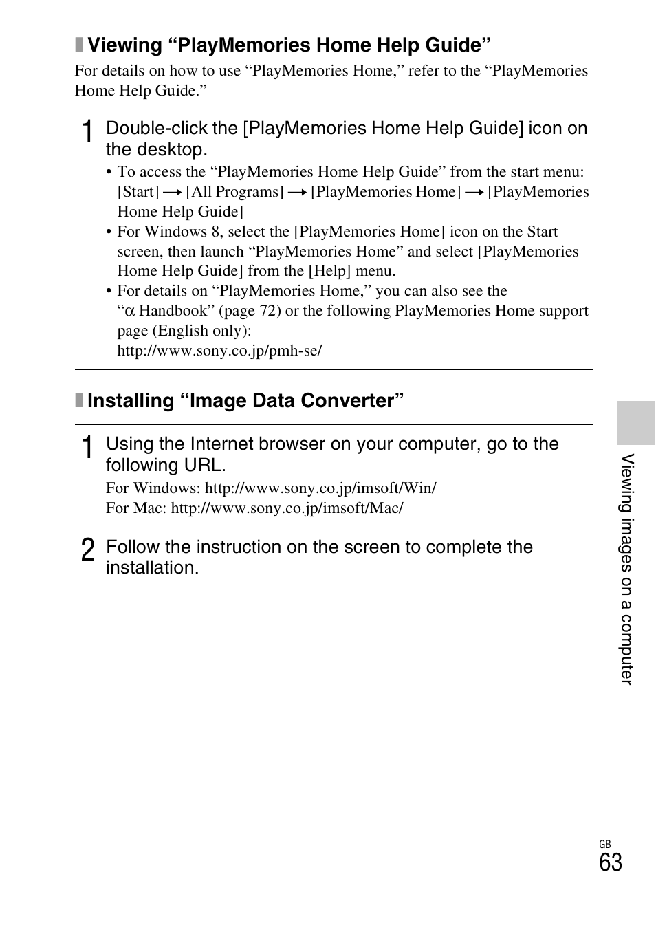 Sony ILCE-3000 User Manual | Page 63 / 92