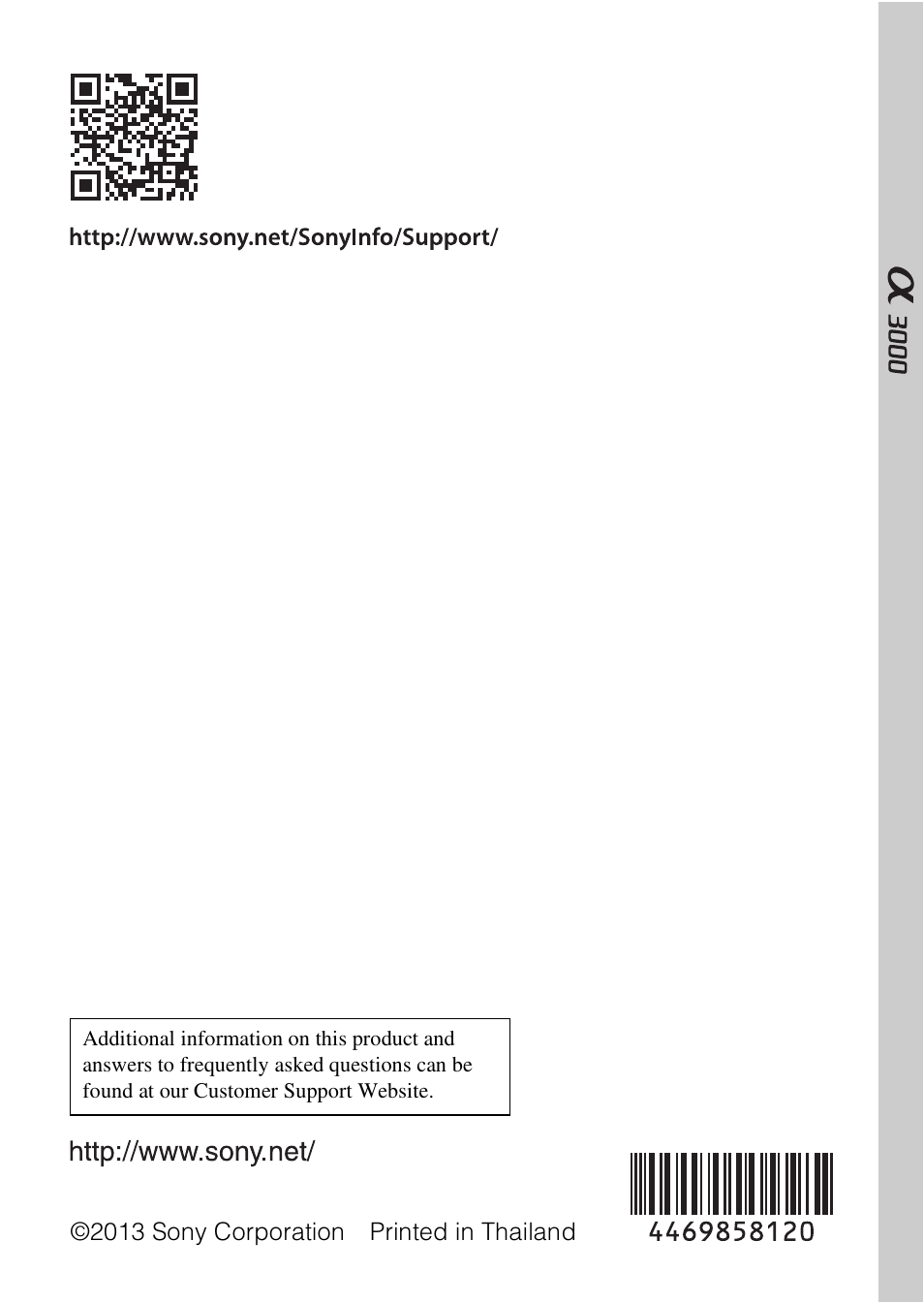 Sony ILCE-3000 User Manual | Page 92 / 92