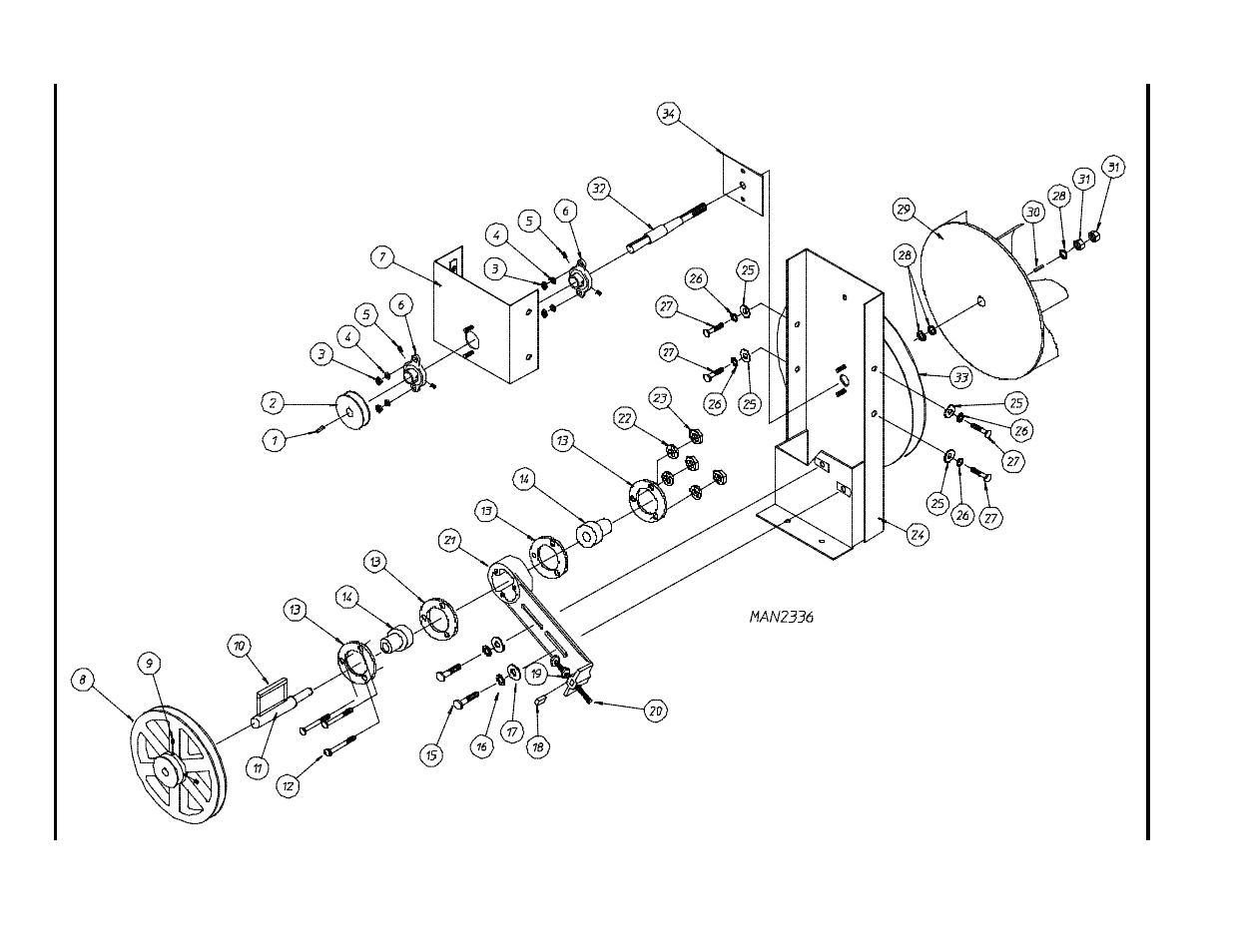 Impellor (fan)/idler bearing assemblies, For 60 hz models , 21 | American Dryer Corp. Direct Spark Ignition WDA-530DSi II User Manual | Page 22 / 33