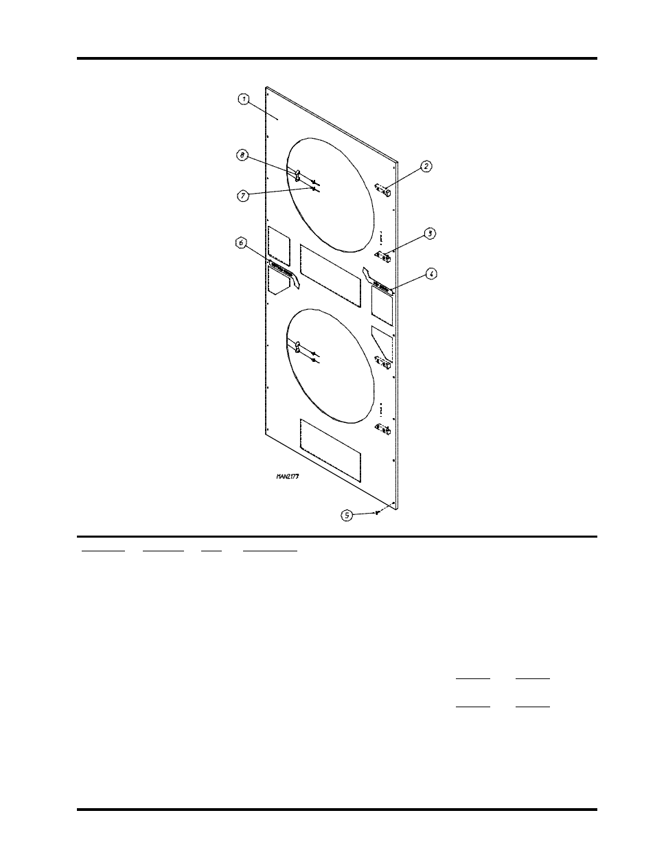 Front panel assembly | American Dryer Corp. Direct Spark Ignition WDA-530DSi II User Manual | Page 5 / 33