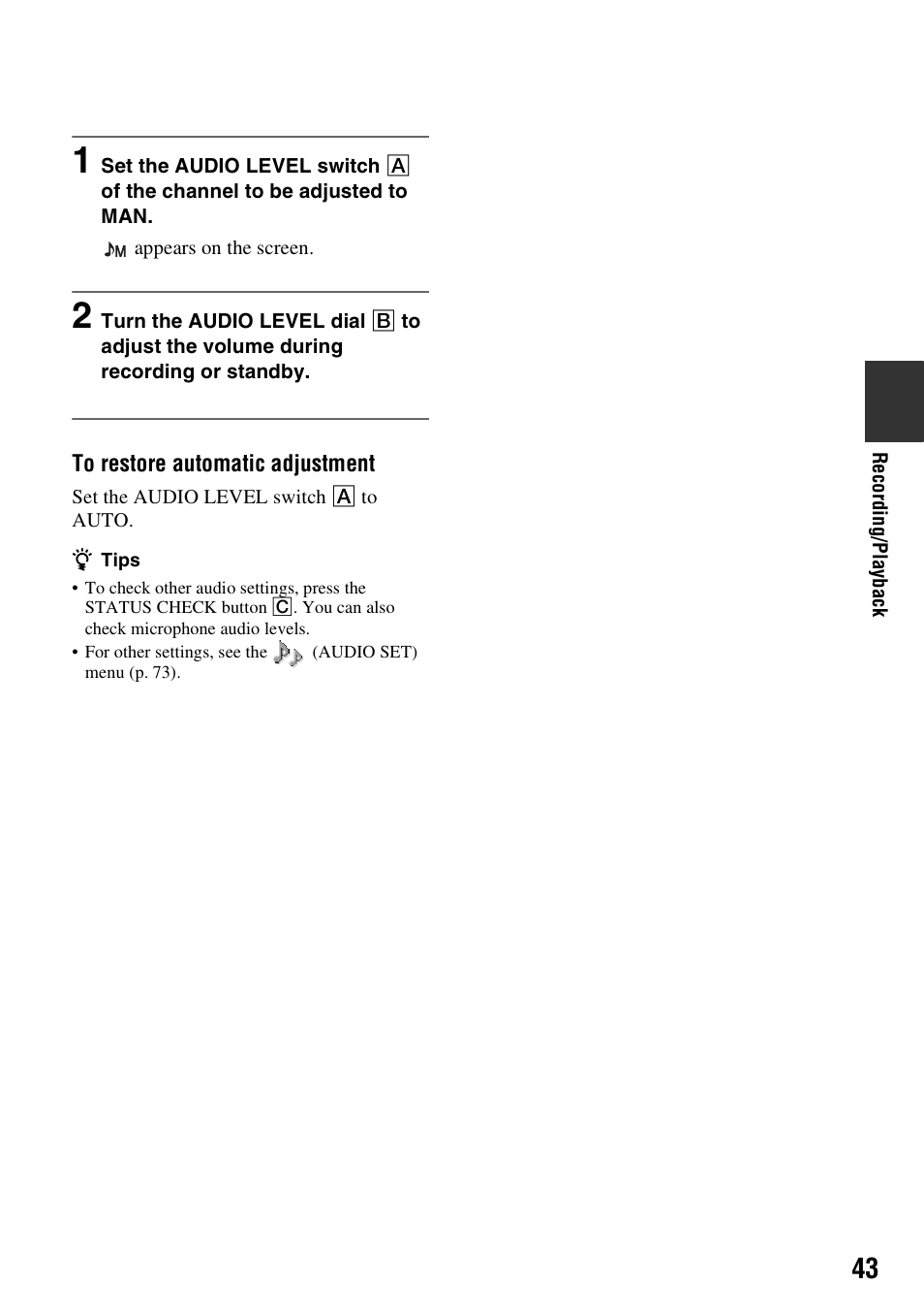 Sony HDR-FX1000 User Manual | Page 43 / 151