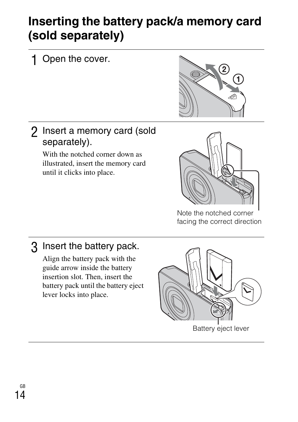 Sony DSC-W310 User Manual | Page 14 / 56