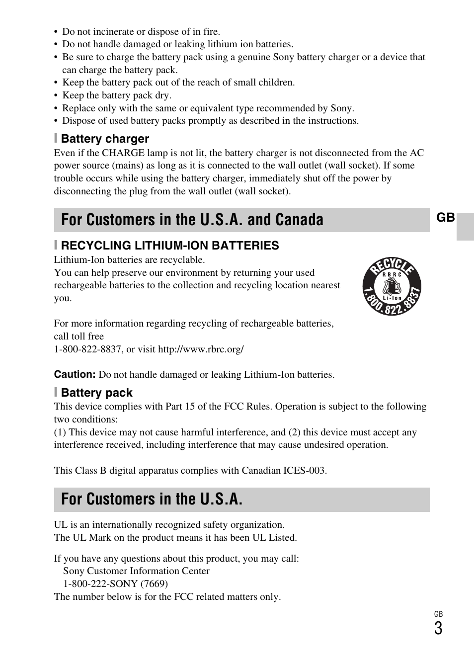 Sony DSC-W310 User Manual | Page 3 / 56