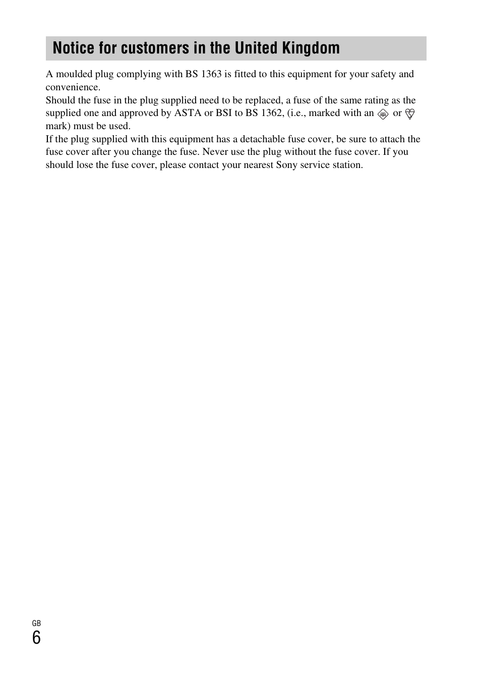 Notice for customers in the united kingdom | Sony DSC-W310 User Manual | Page 6 / 56