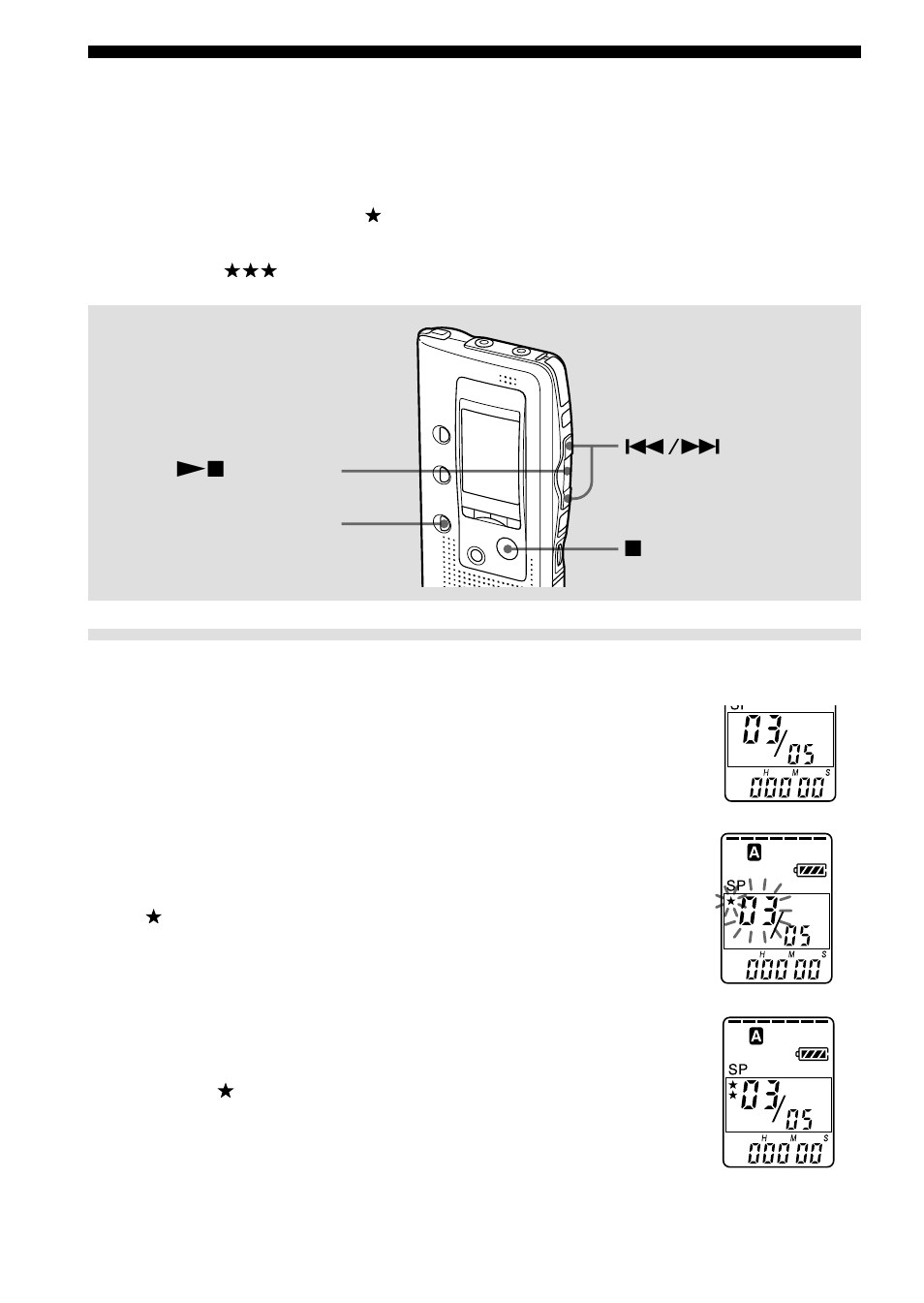 Adding priority mark(s) — priority mark function | Sony ICD-BP120 User Manual | Page 30 / 68
