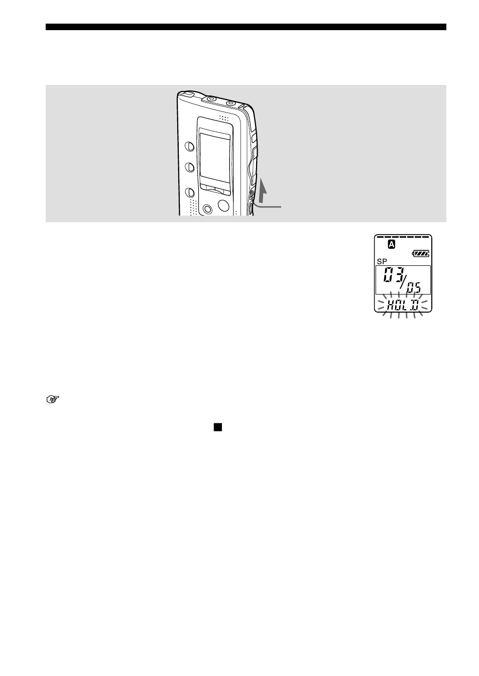 Preventing accidental operation — hold function | Sony ICD-BP120 User Manual | Page 38 / 68