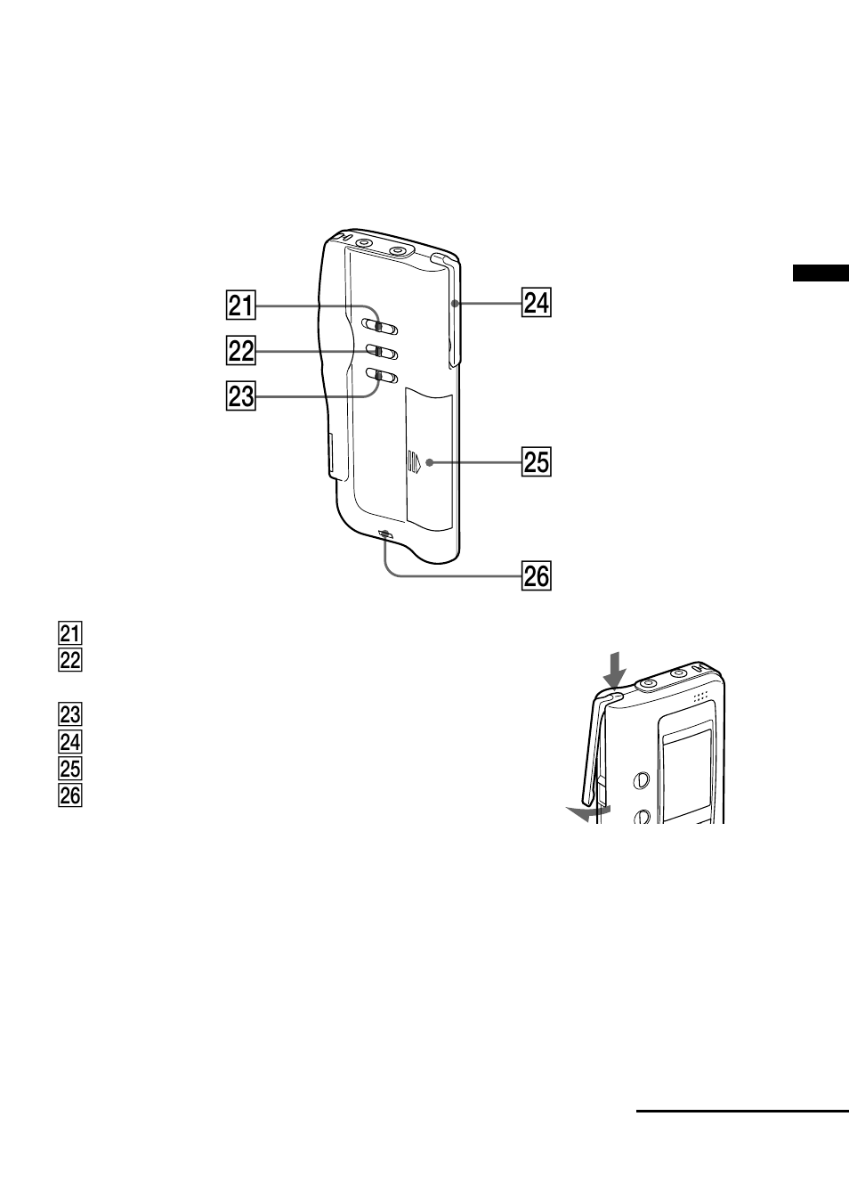 63 rear wh wg wf wa ws wd | Sony ICD-BP120 User Manual | Page 63 / 68