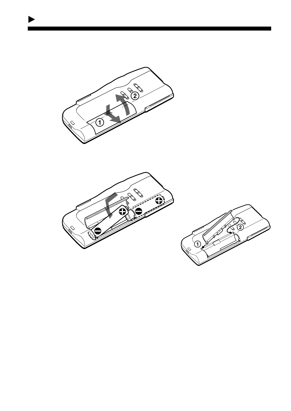 Getting started, Step 1: installing the batteries | Sony ICD-BP120 User Manual | Page 8 / 68