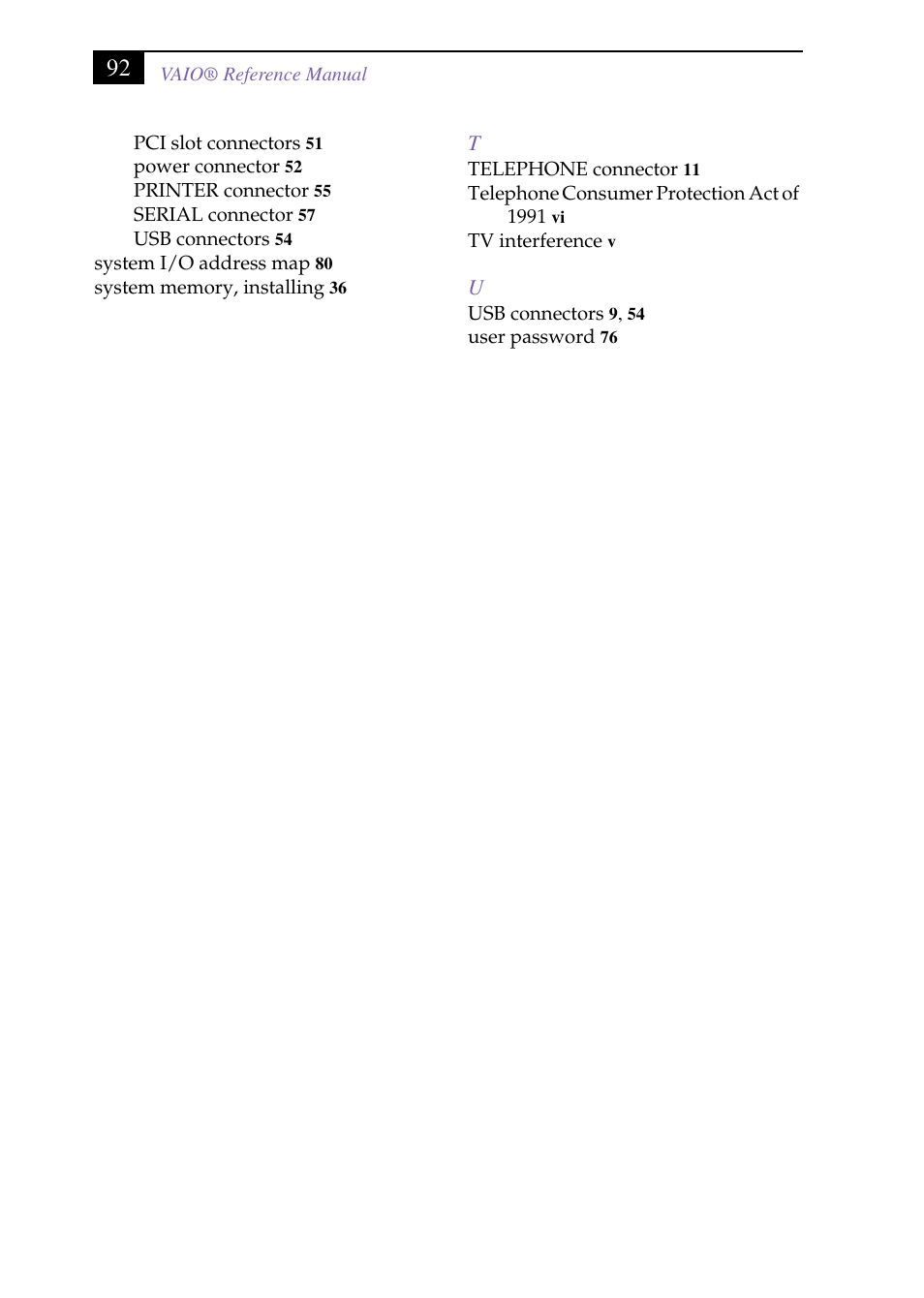 Grouptitlesix - t, Grouptitlesix - u | Sony PCV-J150 User Manual | Page 104 / 104