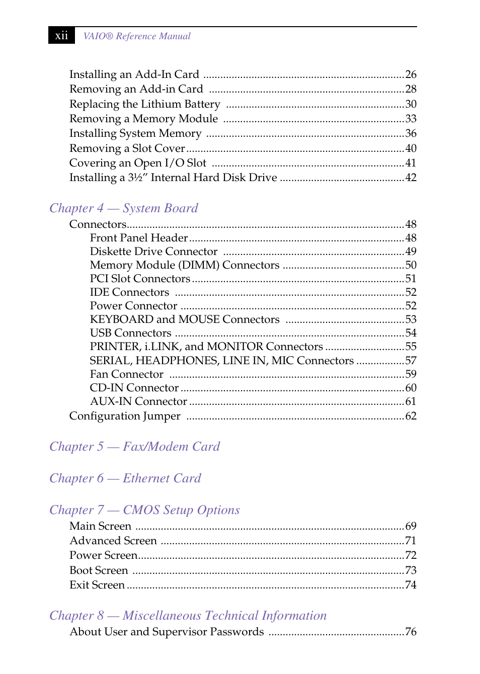 Sony PCV-J150 User Manual | Page 12 / 104