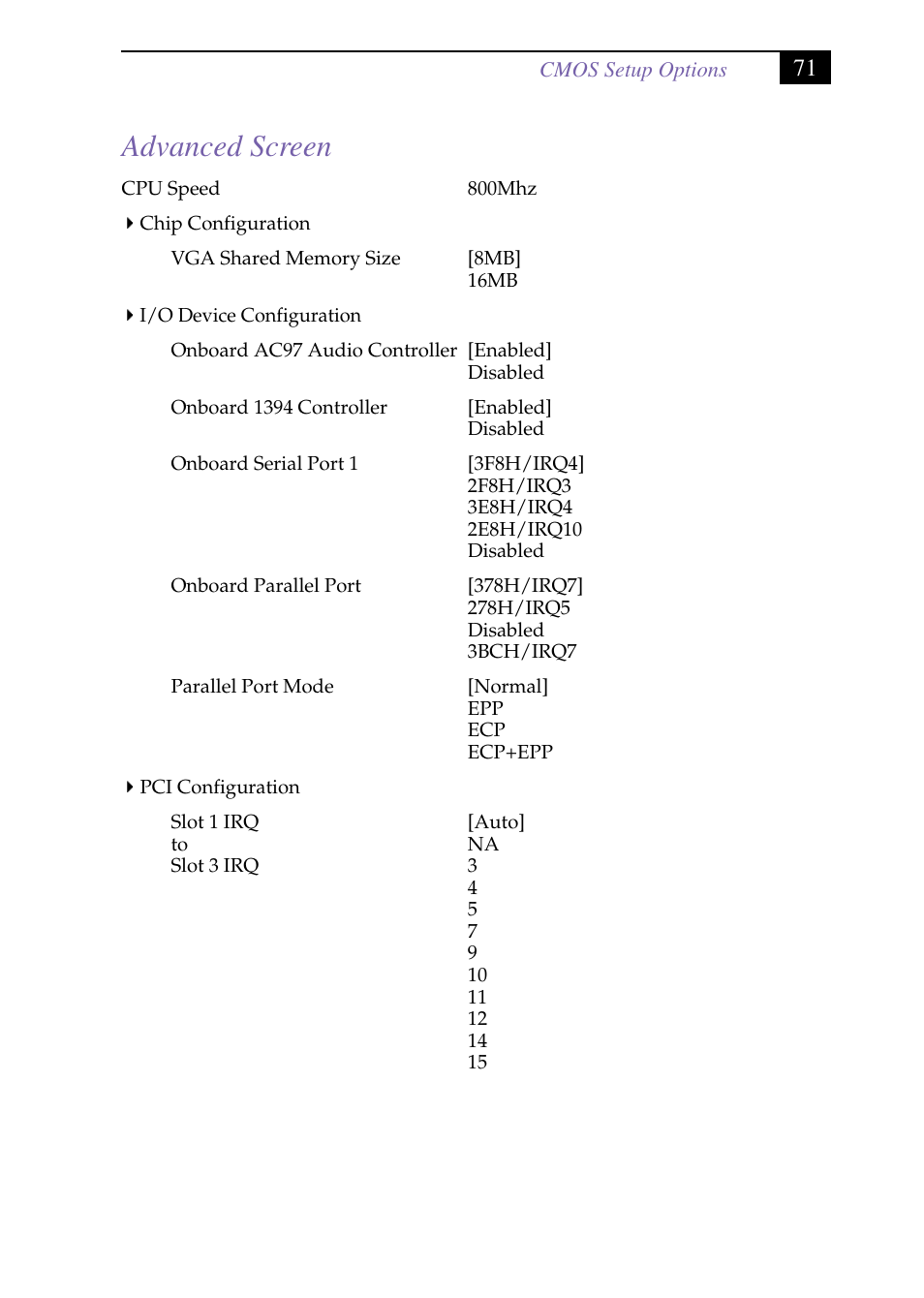 Heading2 - advanced screen, Advanced screen | Sony PCV-J150 User Manual | Page 83 / 104