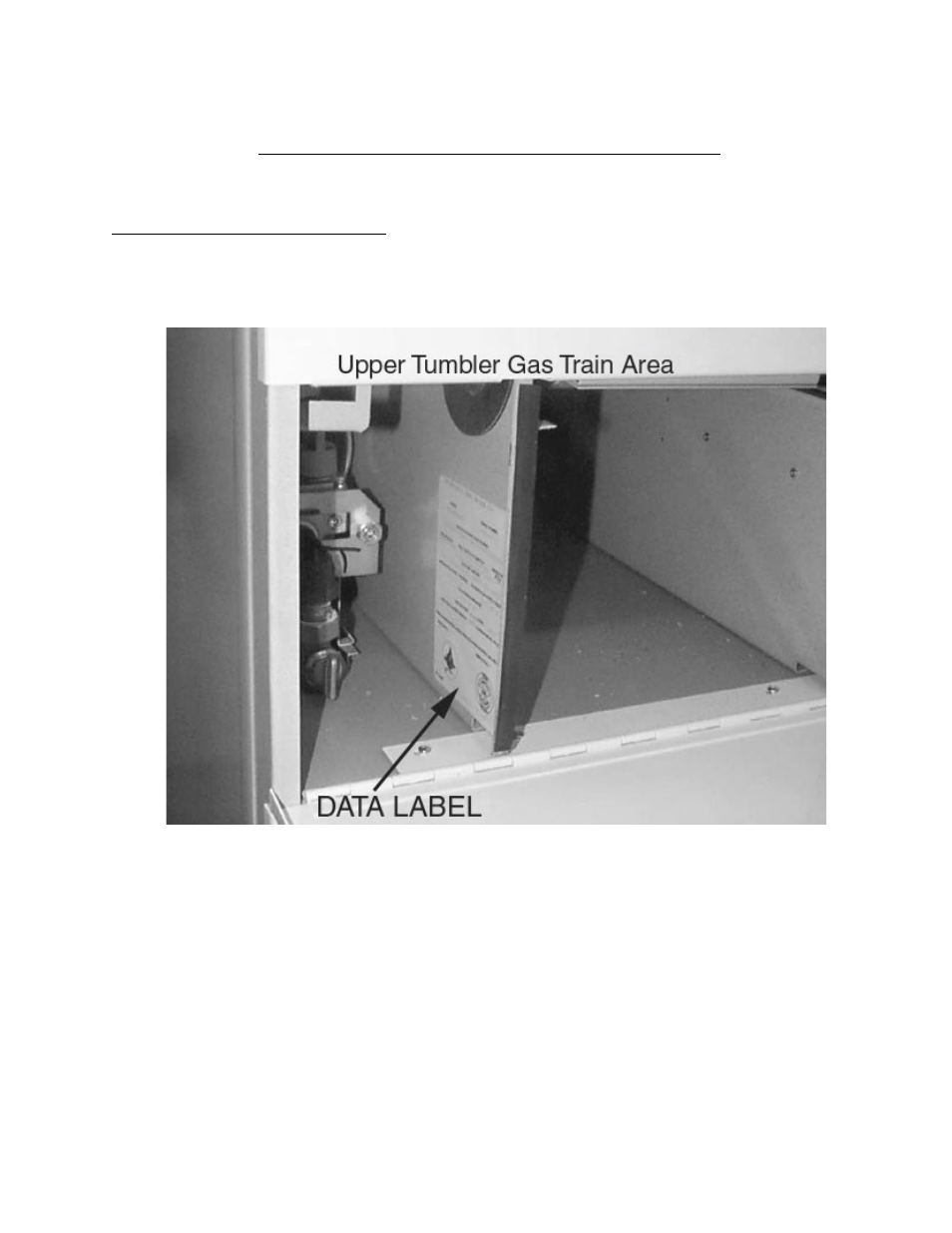 Dryer data label information | American Dryer Corp. MLG32PD3 User Manual | Page 35 / 39