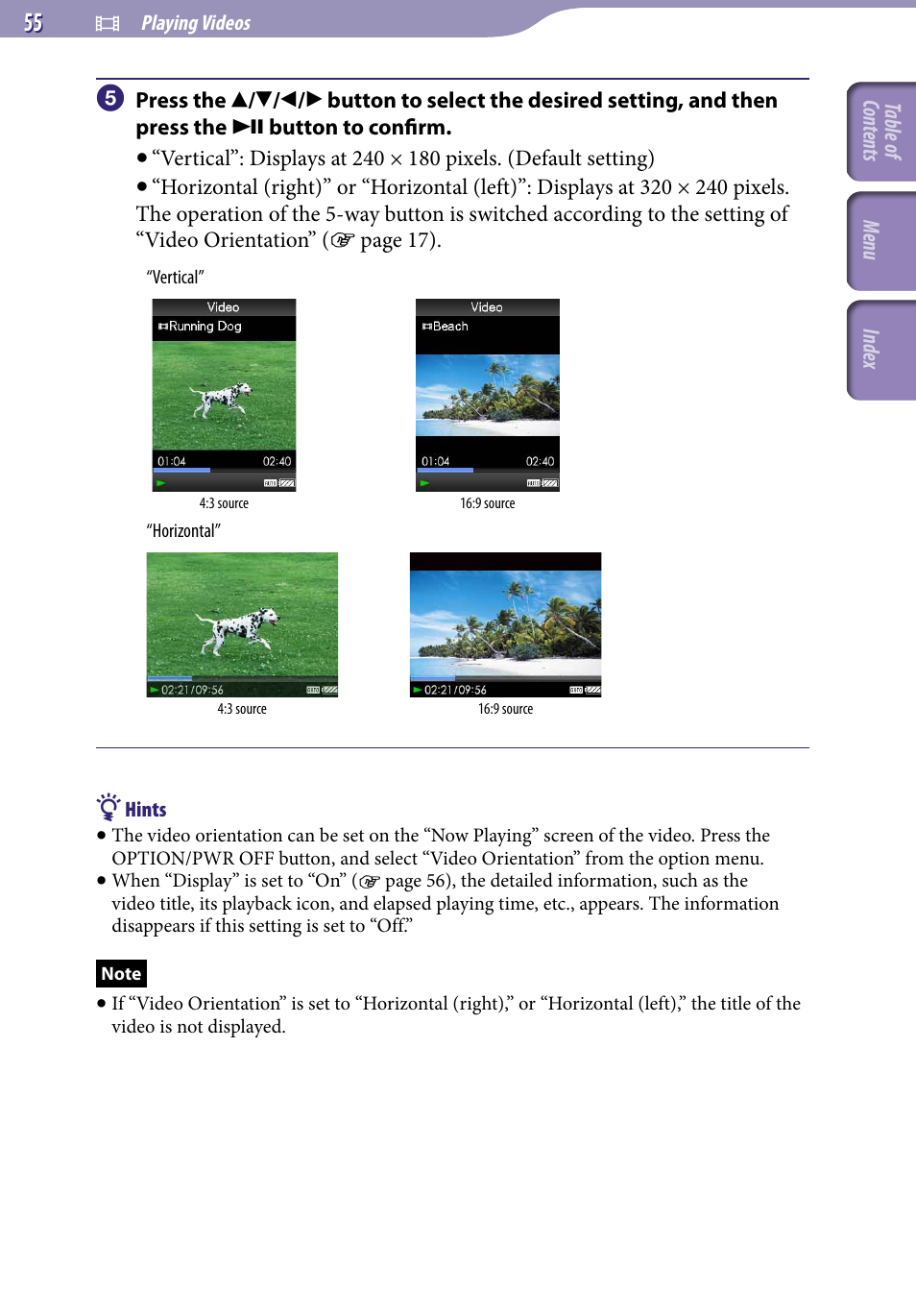 Sony NWZ-A829BLK User Manual | Page 55 / 161