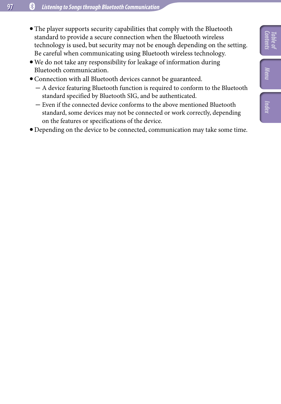 Sony NWZ-A829BLK User Manual | Page 97 / 161