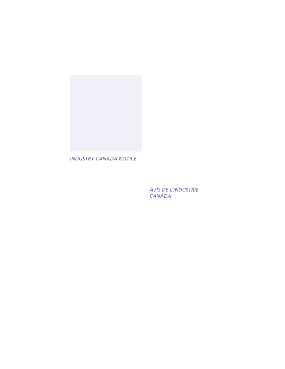 Industry canada notice, Avis de l’industrie canada | Sony PCG-XG9 User Manual | Page 7 / 119