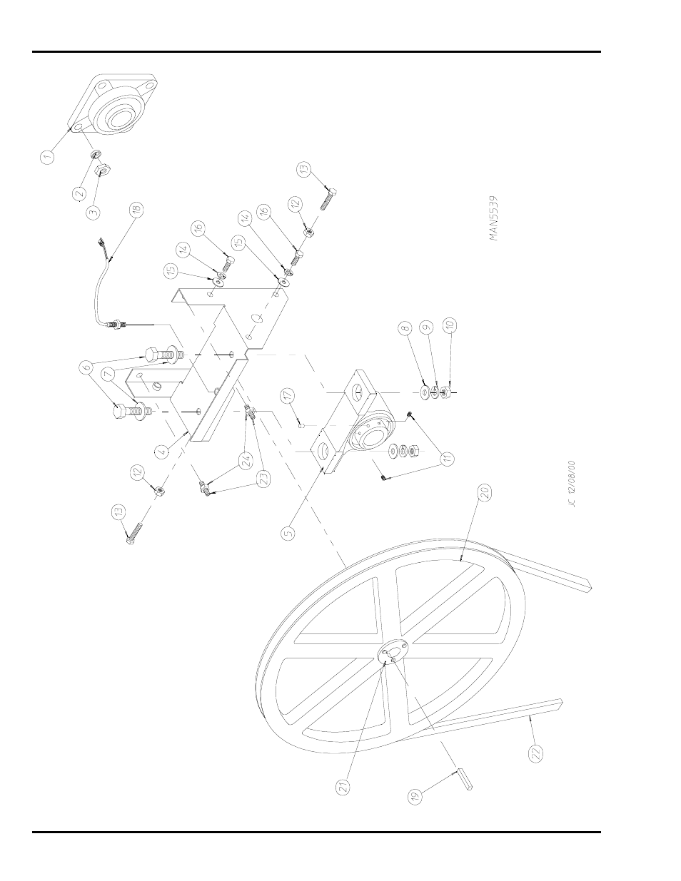 Tumbler bearing assembly | American Dryer Corp. ML-55 User Manual | Page 20 / 52