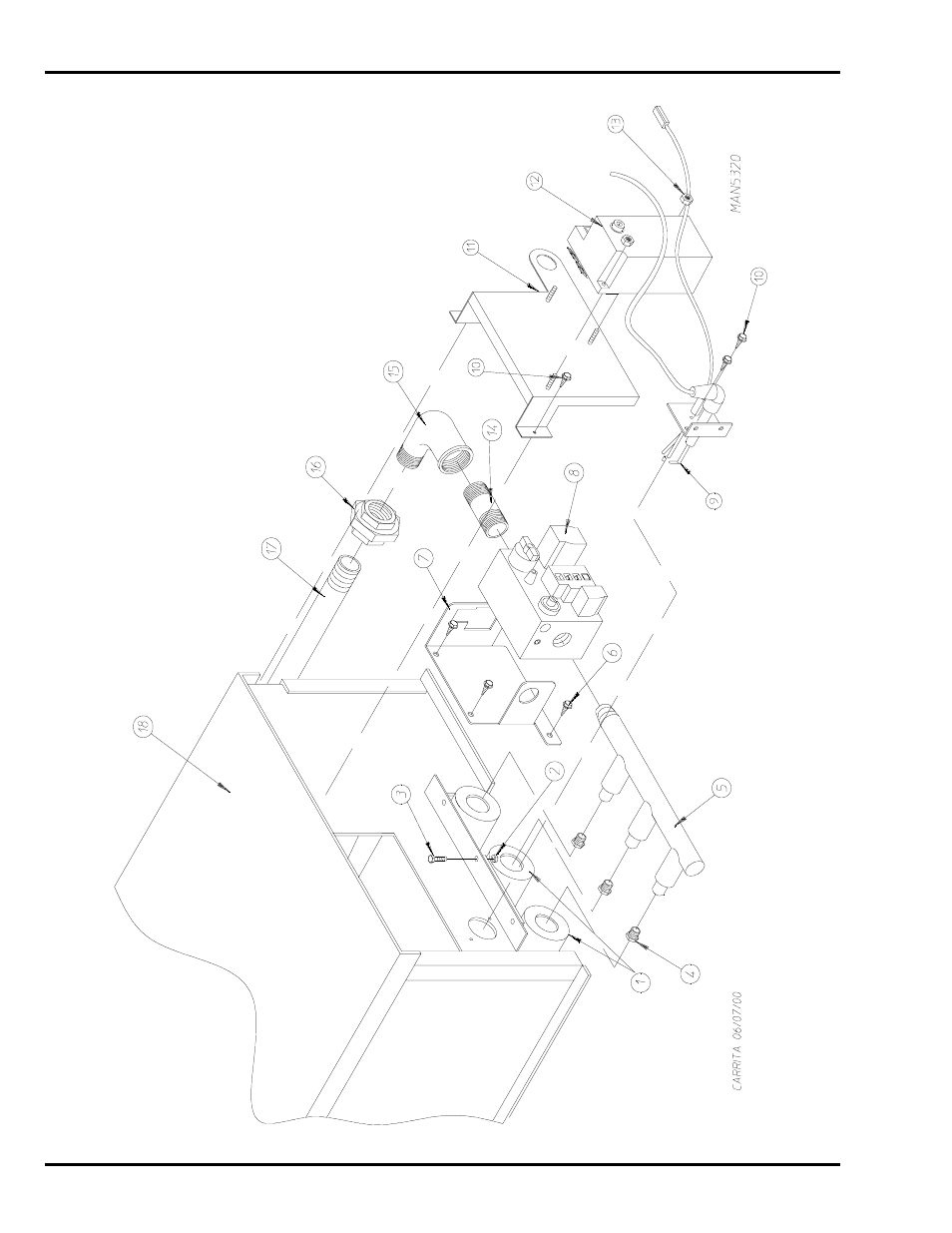 Direct spark ignition burner assembly | American Dryer Corp. ML-55 User Manual | Page 26 / 52