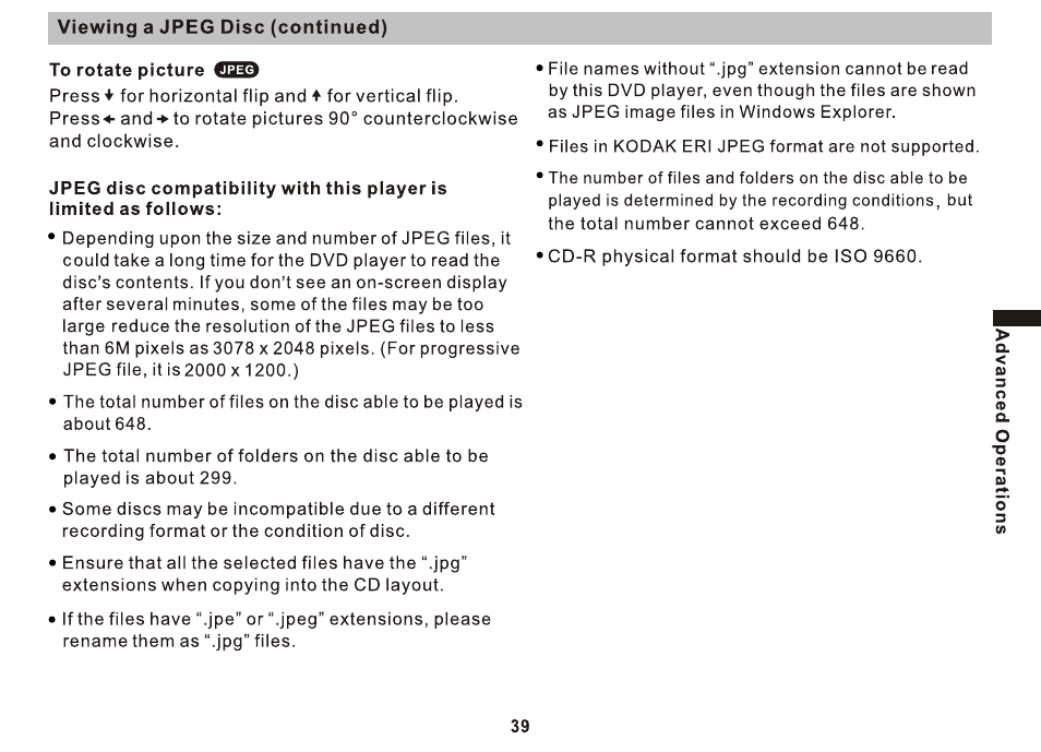 Sony DVP-FX810 User Manual | Page 39 / 52