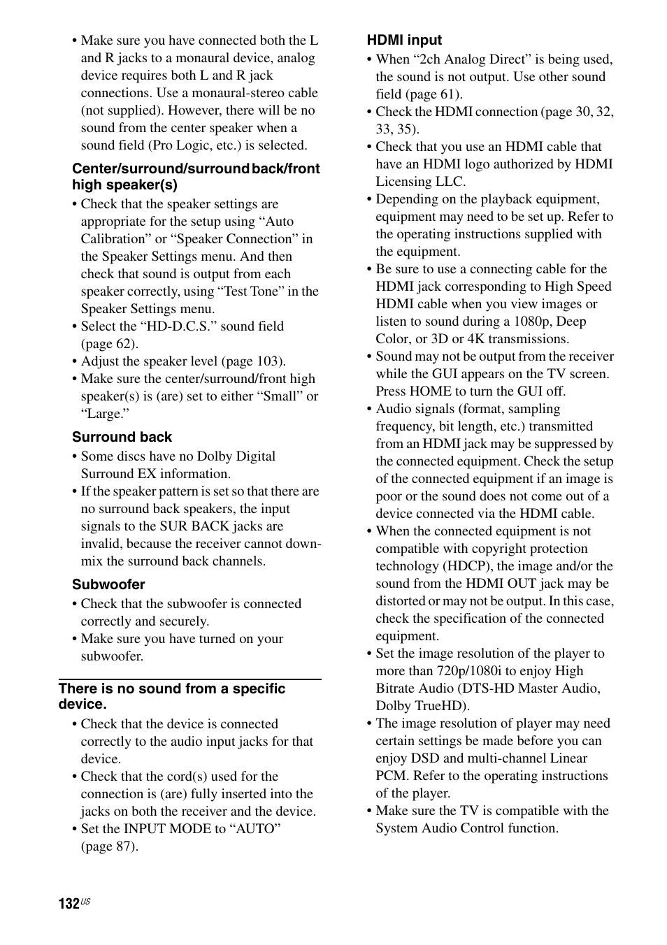 Sony STR-DA5800ES User Manual | Page 132 / 147