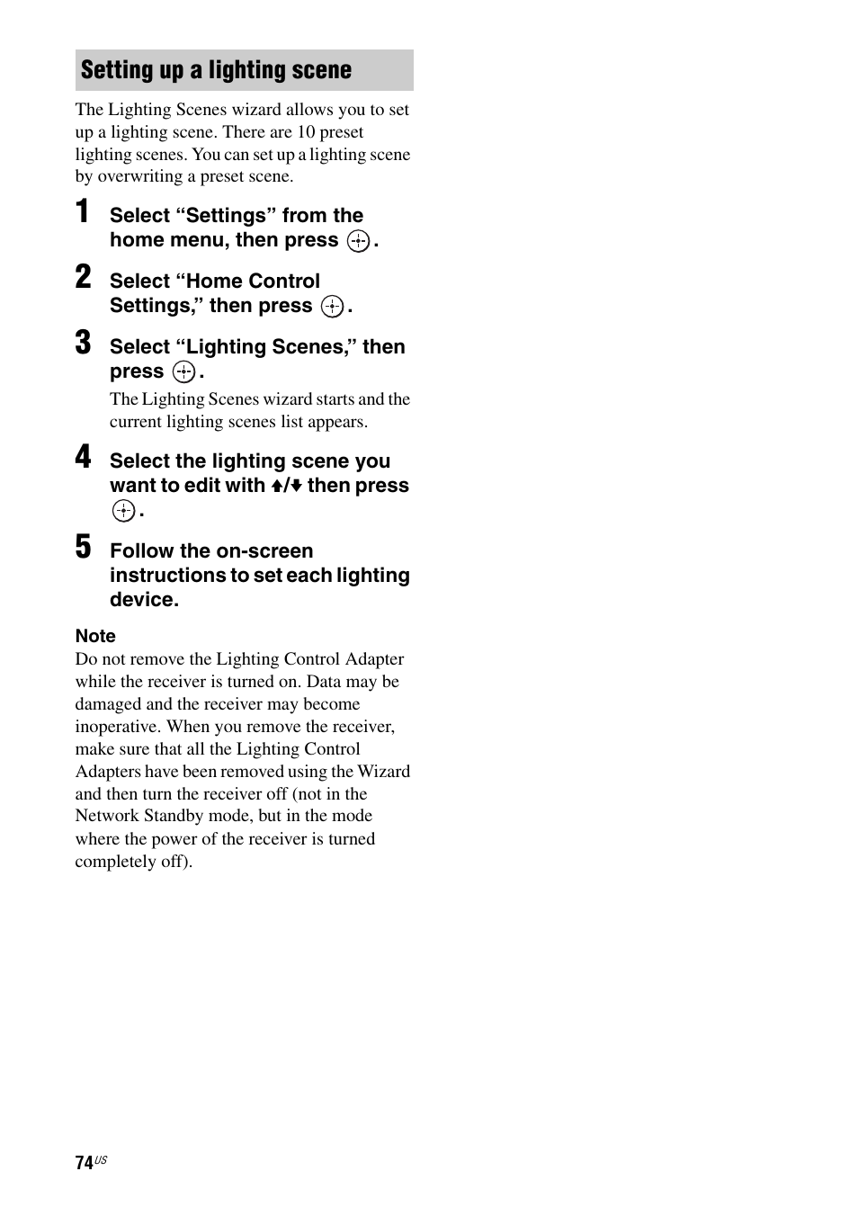 Sony STR-DA5800ES User Manual | Page 74 / 147