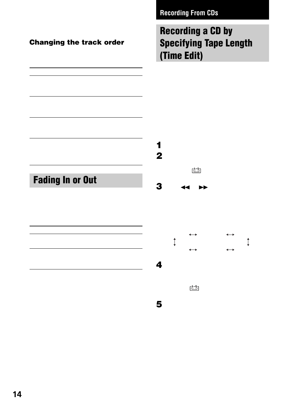 Fading in or out | Sony CDP-CE575 User Manual | Page 14 / 24