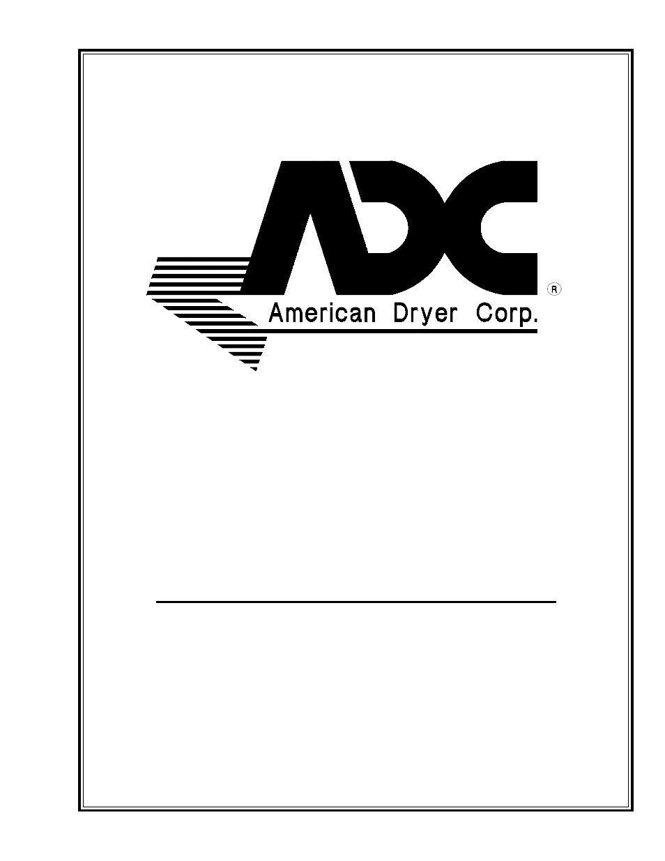 American Dryer Corp. ML-96 User Manual | 34 pages