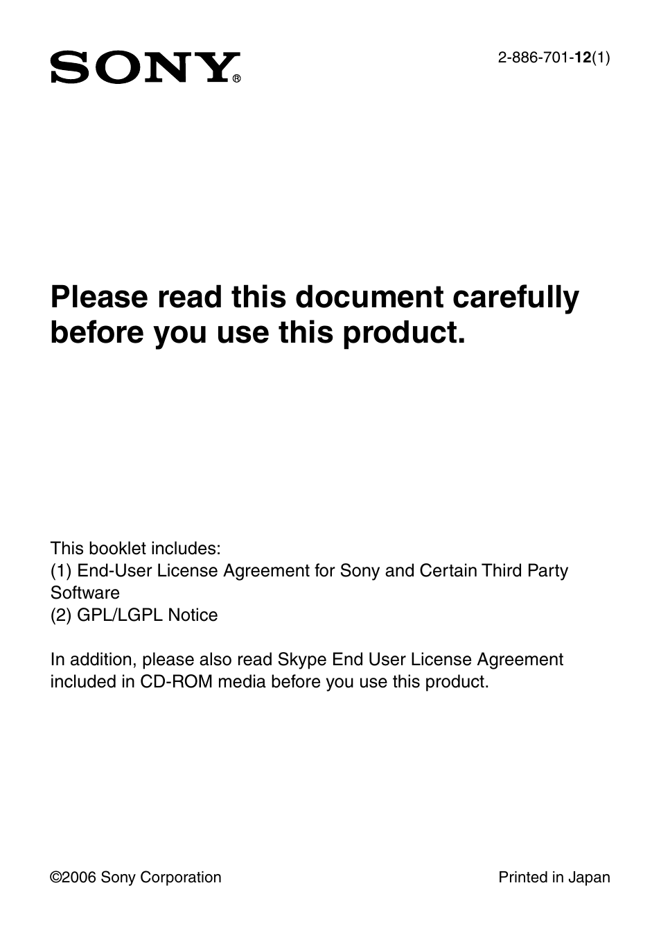 Sony COM-1 User Manual | 24 pages
