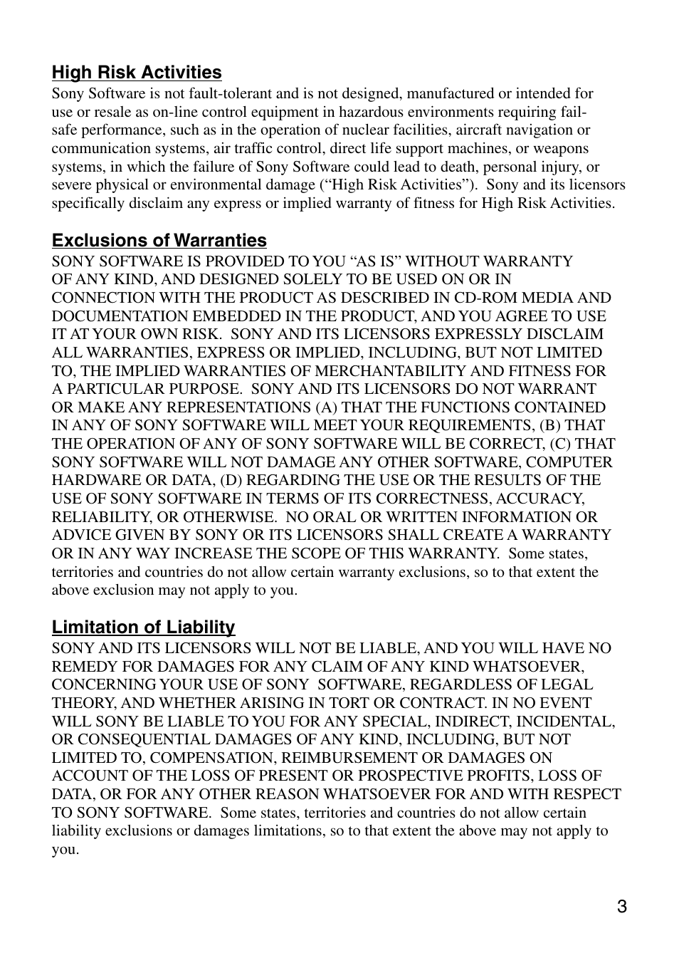 Sony COM-1 User Manual | Page 3 / 24