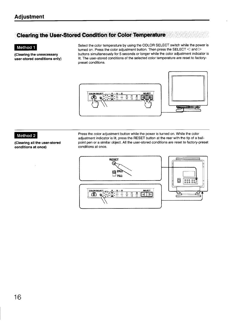 Sony GDM-2038 User Manual | Page 16 / 20