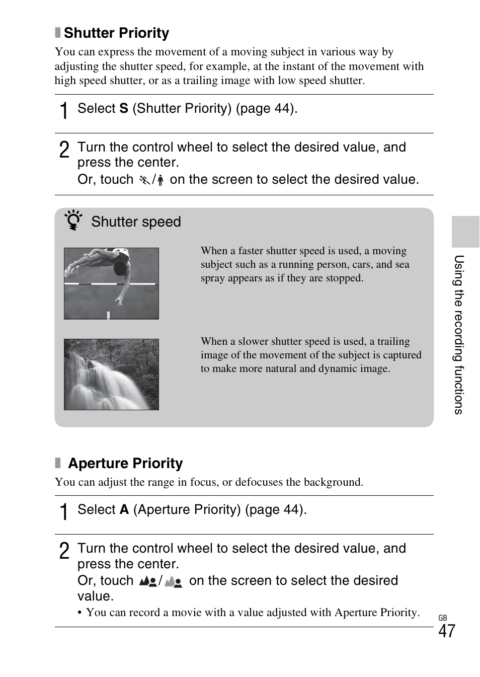 Sony NEX-5NK User Manual | Page 47 / 94