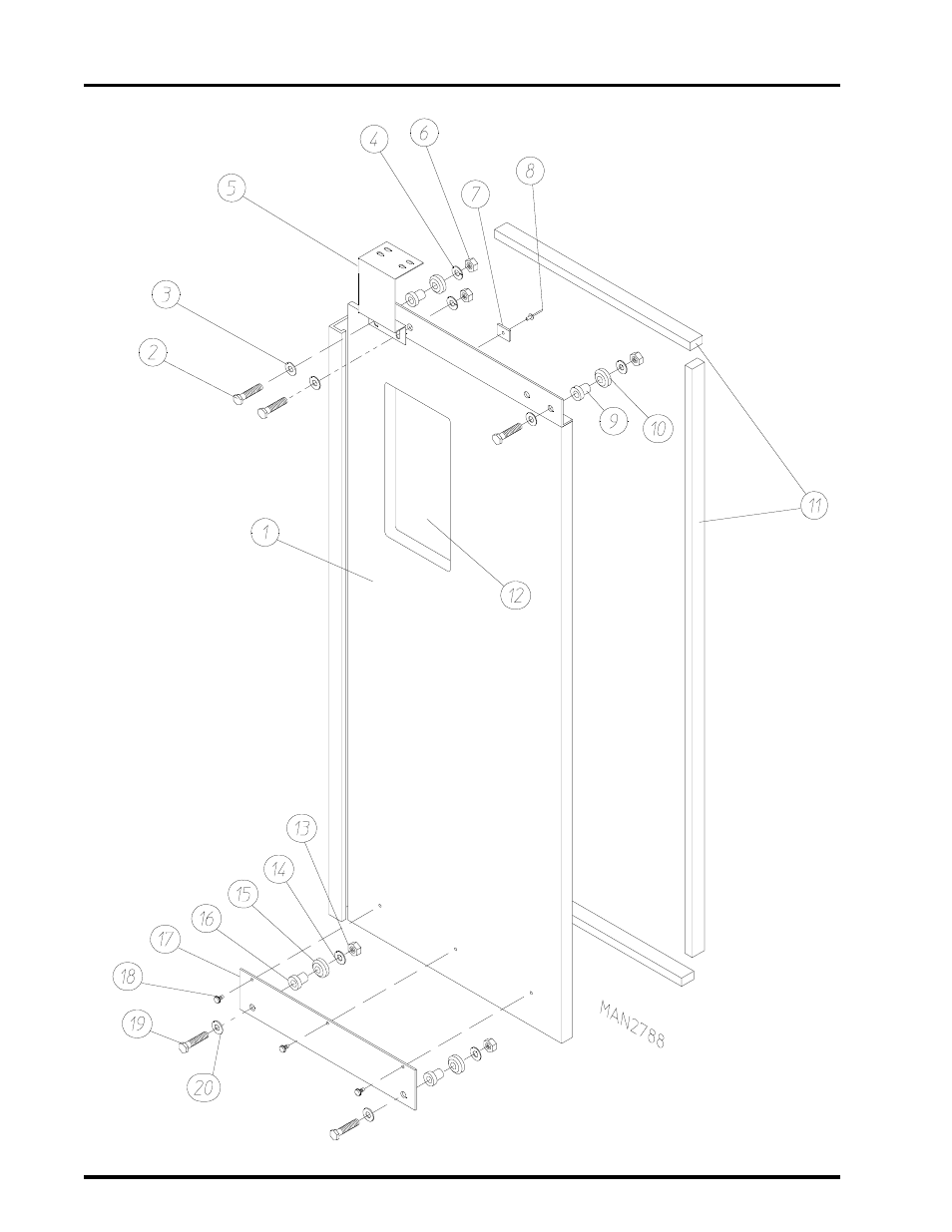 Right automatic load door assembly , 9 | American Dryer Corp. ADG-410 User Manual | Page 10 / 75