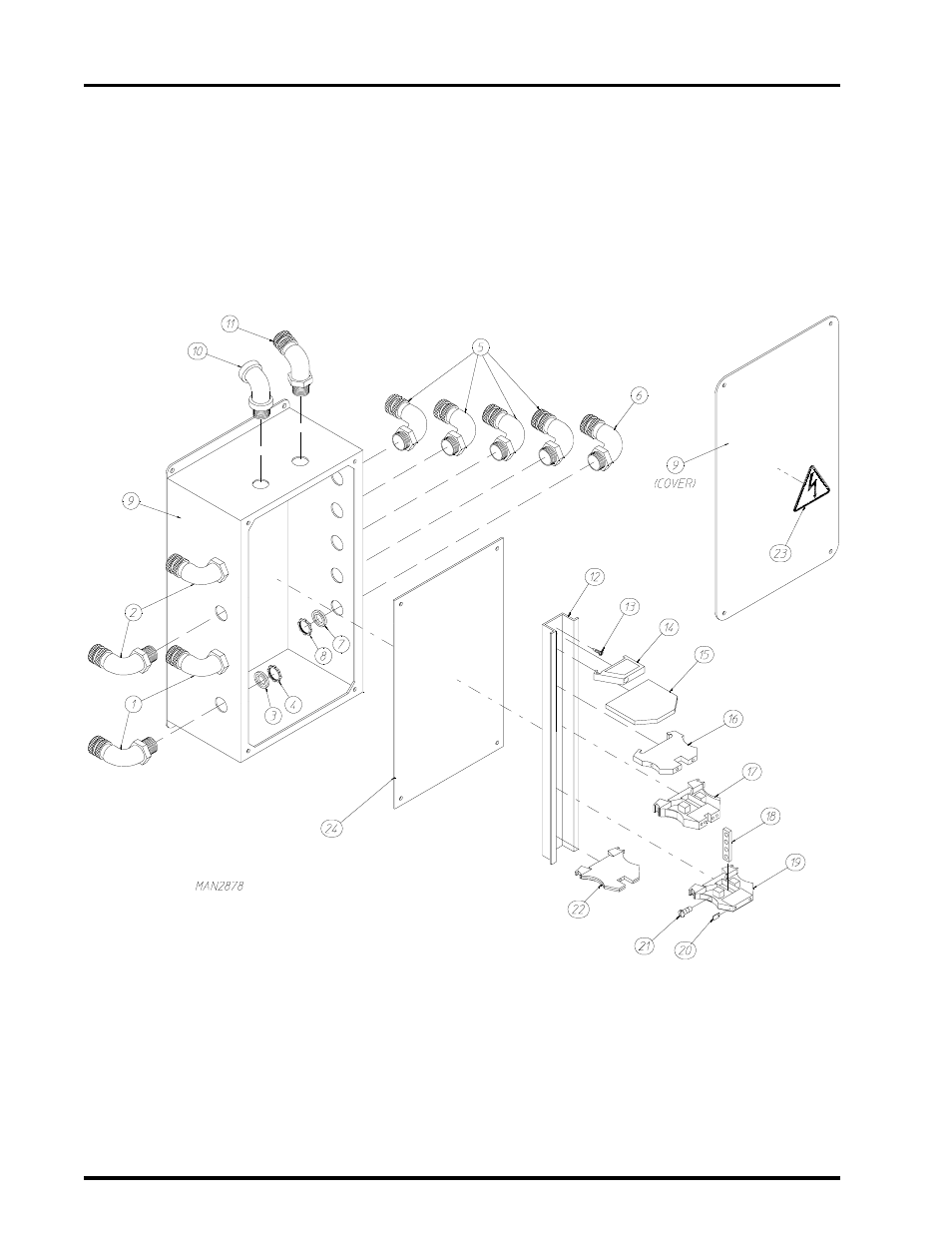 Base solenoid junction box assembly , 15 | American Dryer Corp. ADG-410 User Manual | Page 16 / 75