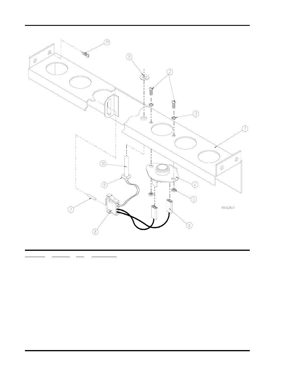 Temperature sensor bracket | American Dryer Corp. ADG-410 User Manual | Page 40 / 75