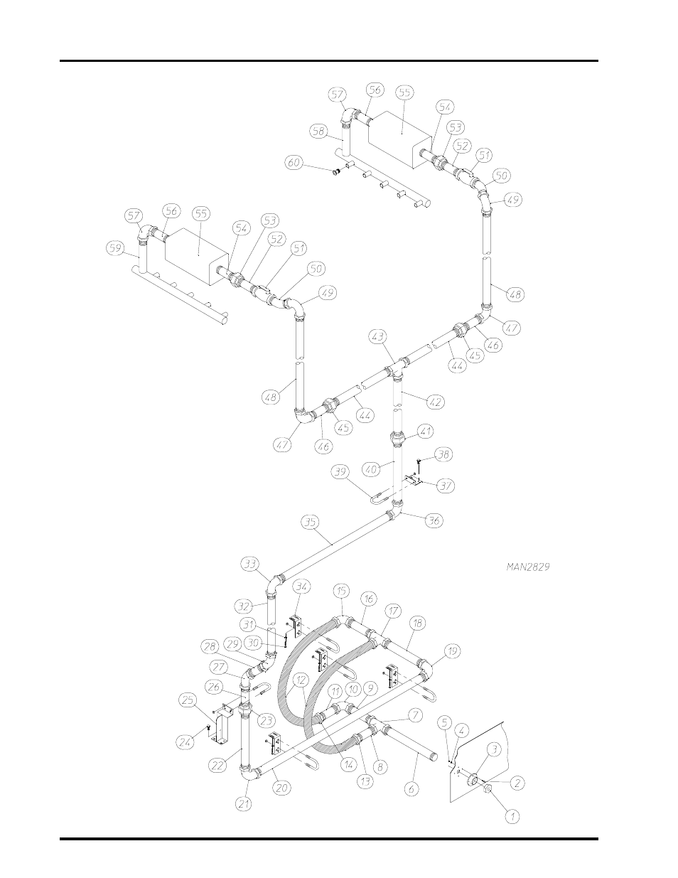 Gas piping assembly , 47, 48 | American Dryer Corp. ADG-410 User Manual | Page 48 / 75