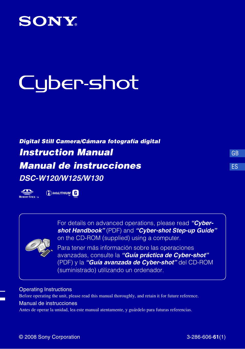 Sony DSC-W130 User Manual | 72 pages