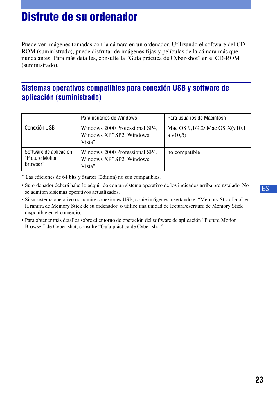 Disfrute de su ordenador | Sony DSC-W130 User Manual | Page 59 / 72