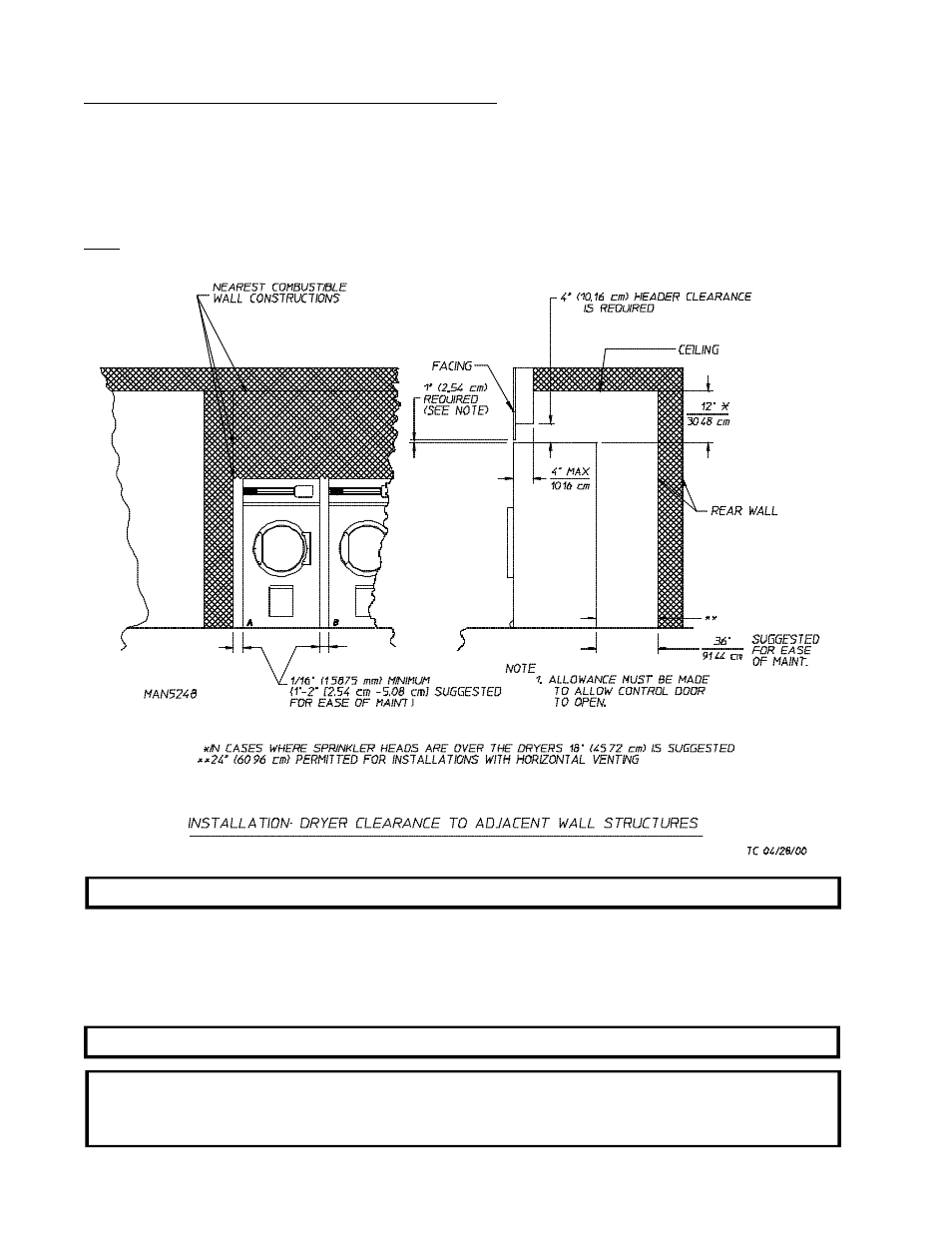 C. dryer enclosure requirements | American Dryer Corp. Gas- DSI/Steam ML-82 II User Manual | Page 16 / 51