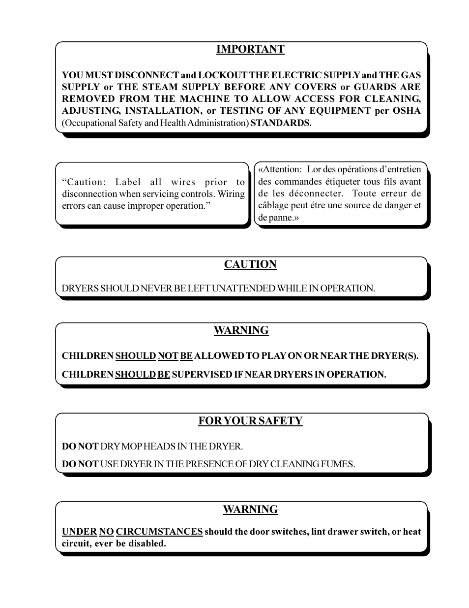 American Dryer Corp. Gas- DSI/Steam ML-82 II User Manual | Page 3 / 51